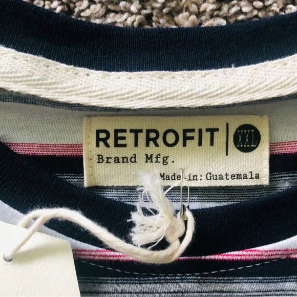 🇺🇸 Retrofit Women’s Blue & White Tee / Top, Size XXL - Picture 3 of 3